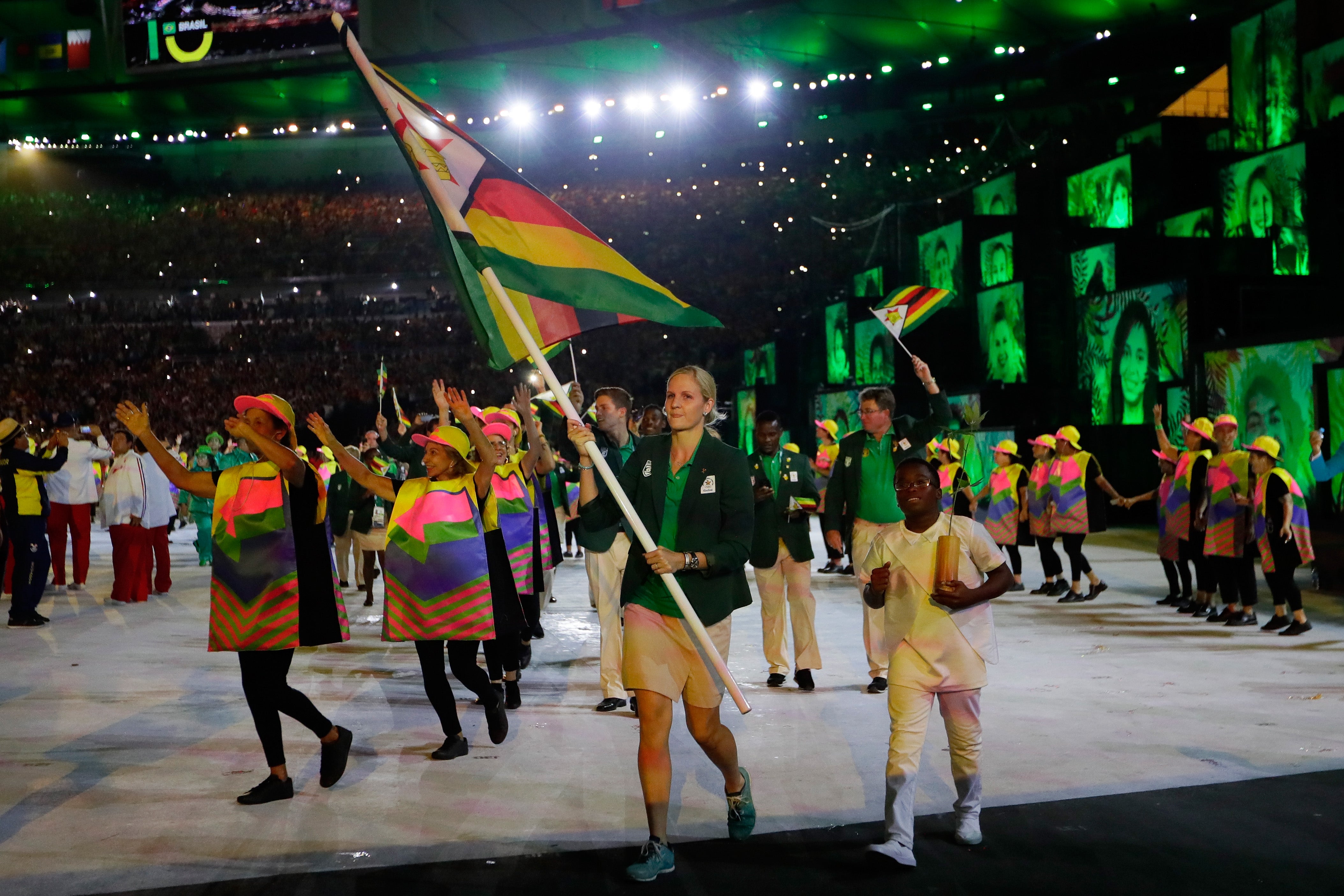 Kirsty Coventry was Zimbabwe’s flagbearer at the Rio 2016 Olympics