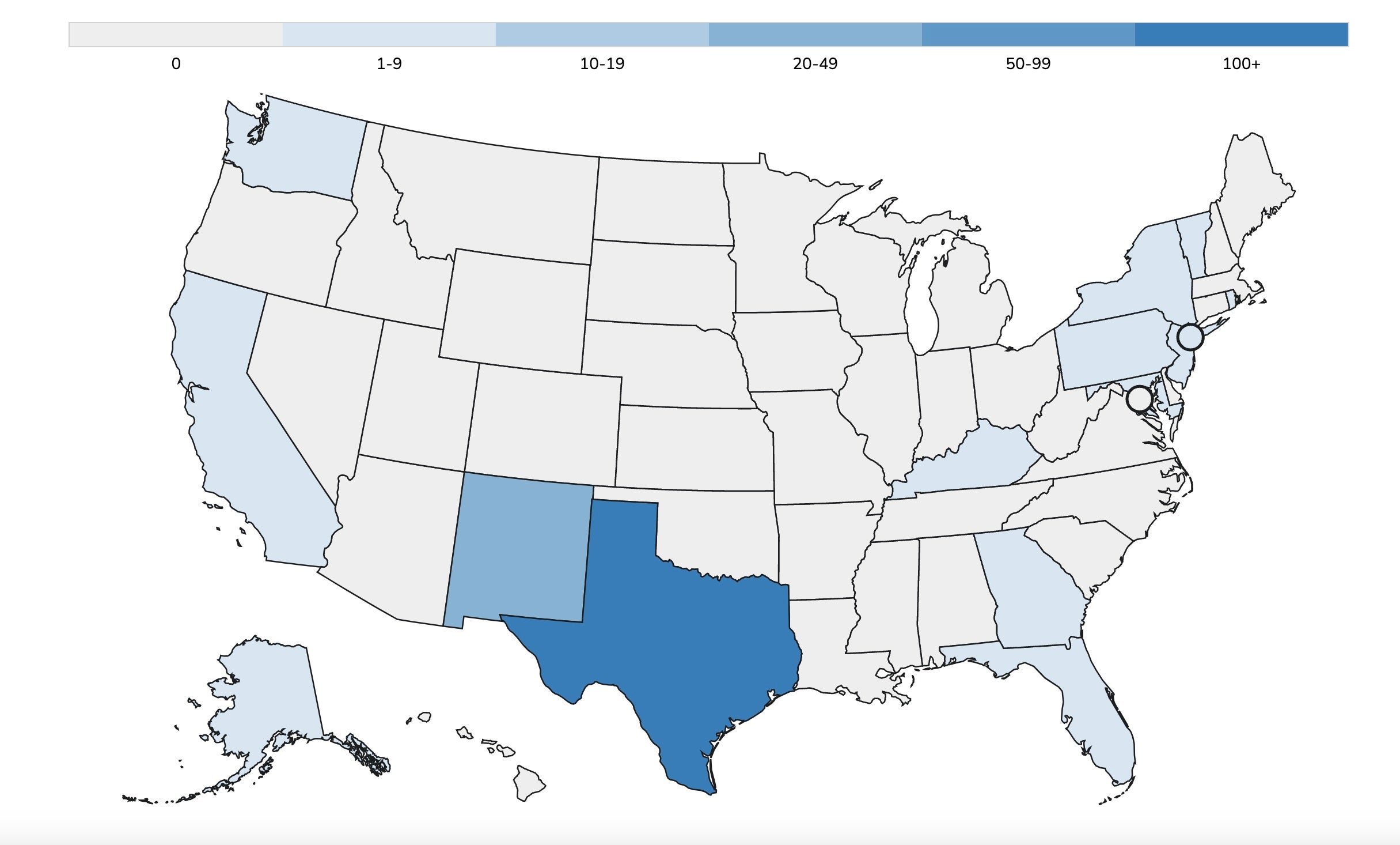 More than 300 measles have been confirmed in 16 states. The majority in West Texas are the recent outbreak center