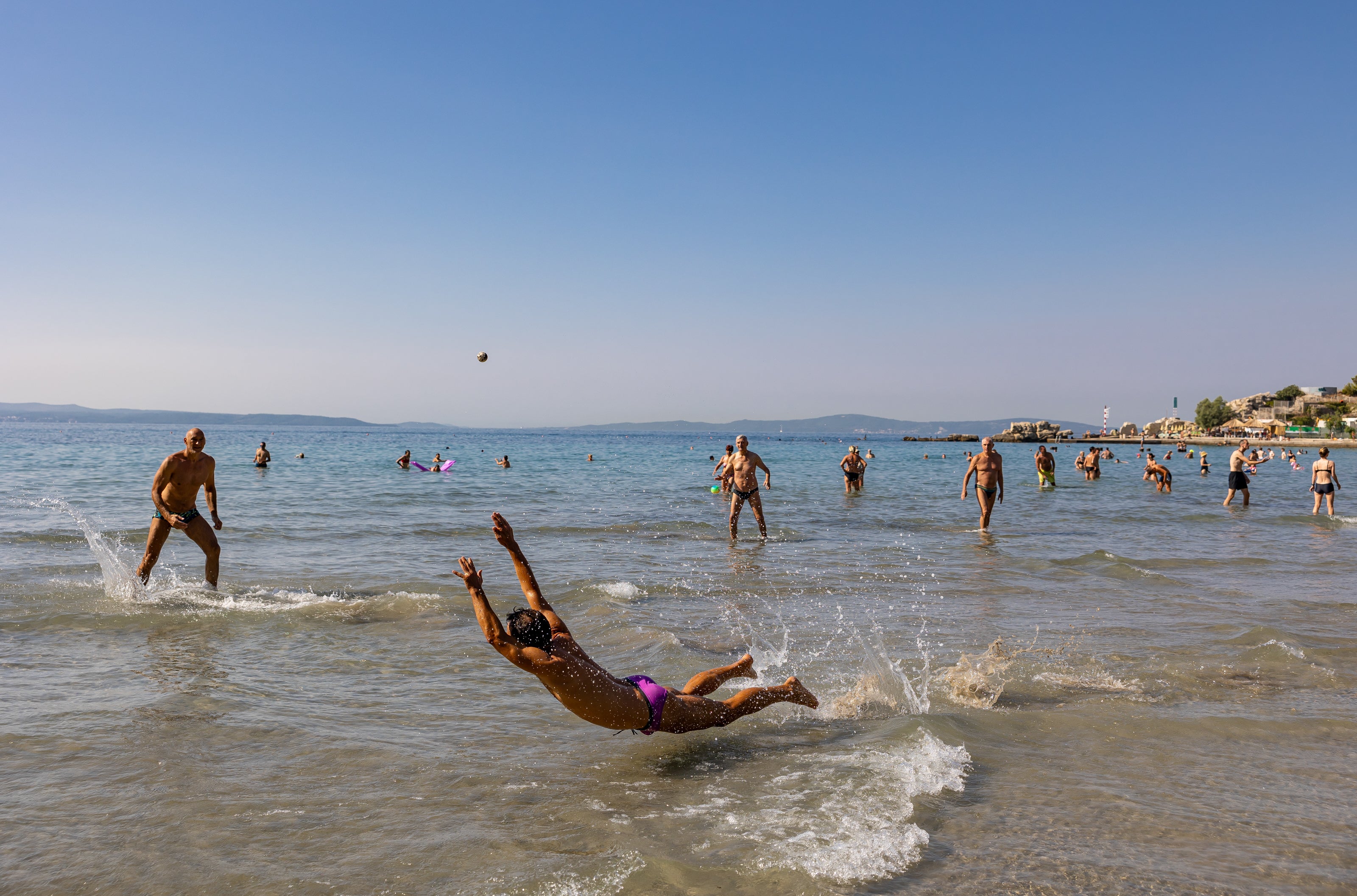 Escape into nature at Kasjuni Beach – a peaceful retreat surrounded by lash landscape and crystal-clear waters