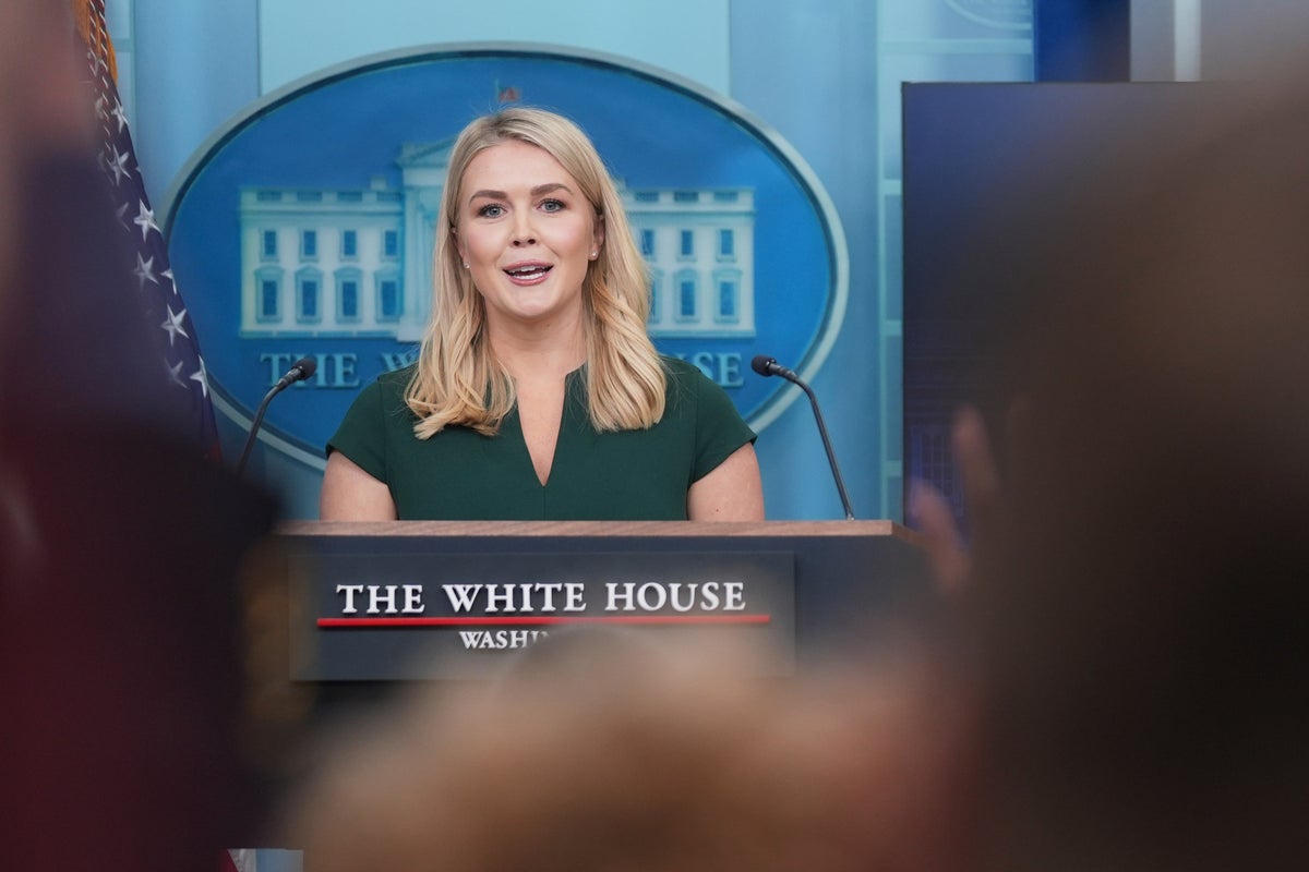 The Latest: White House press secretary hosts news briefing