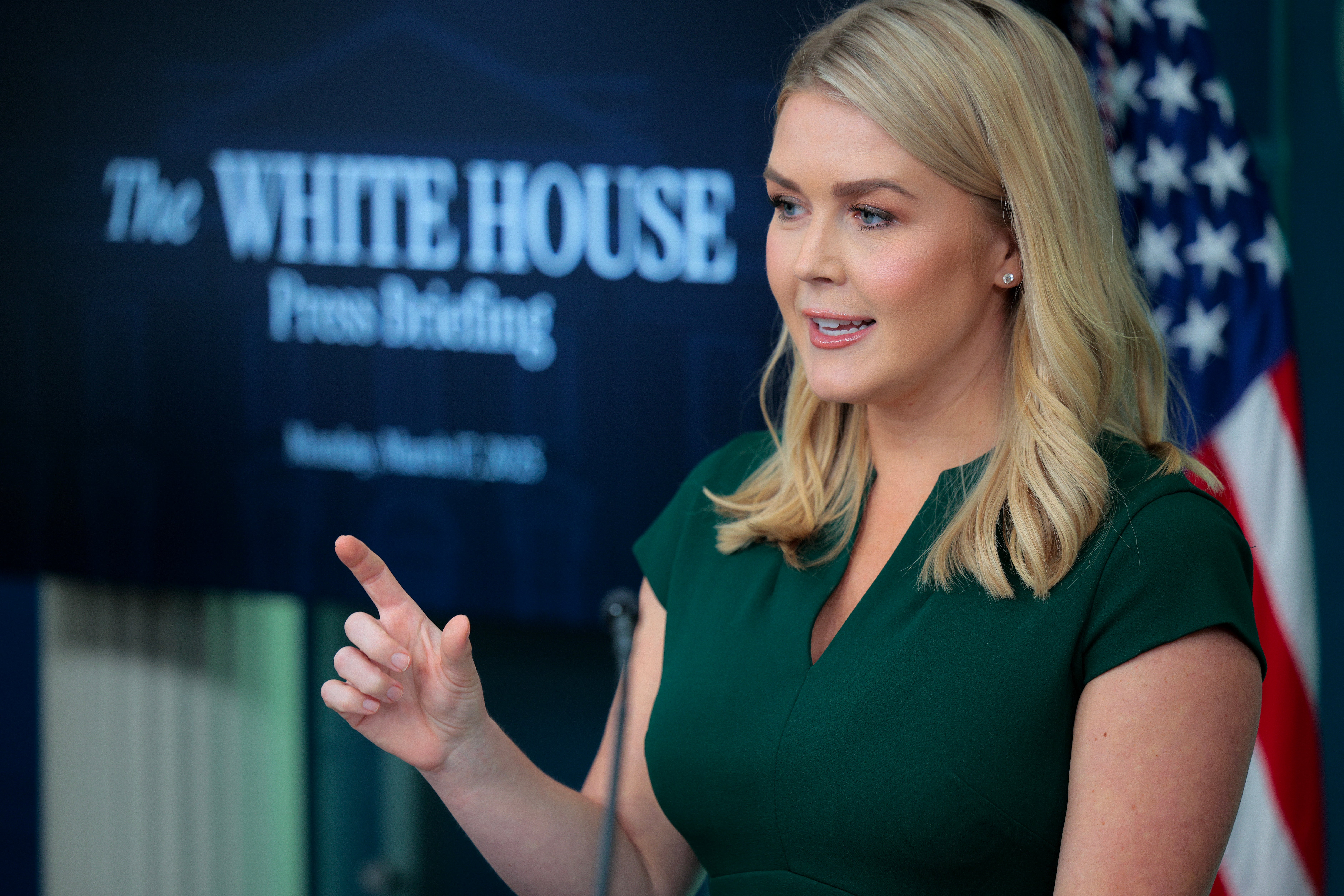 White House press secretary Karoline Leavitt