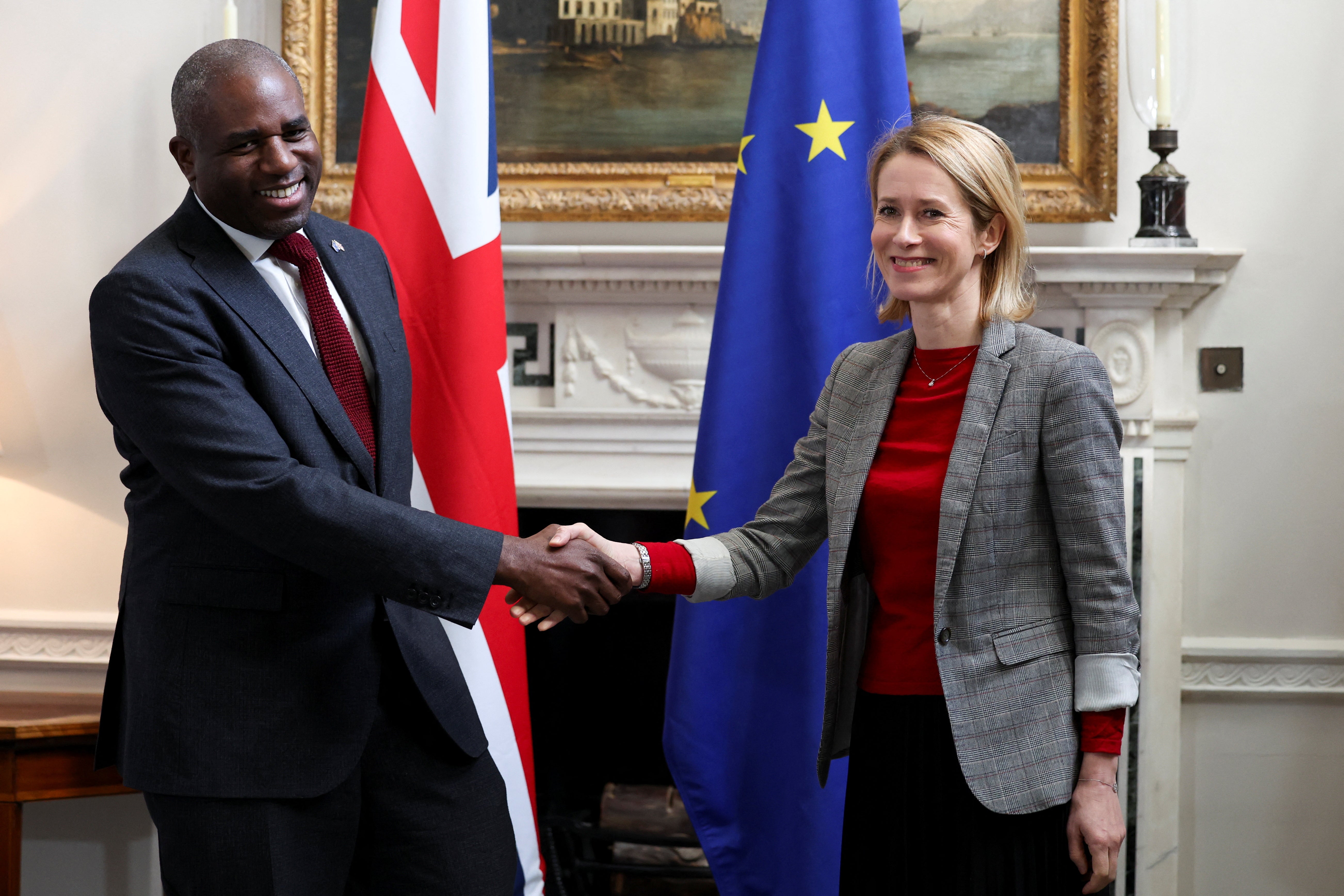 David Lammy is meeting with Kaja Kallas