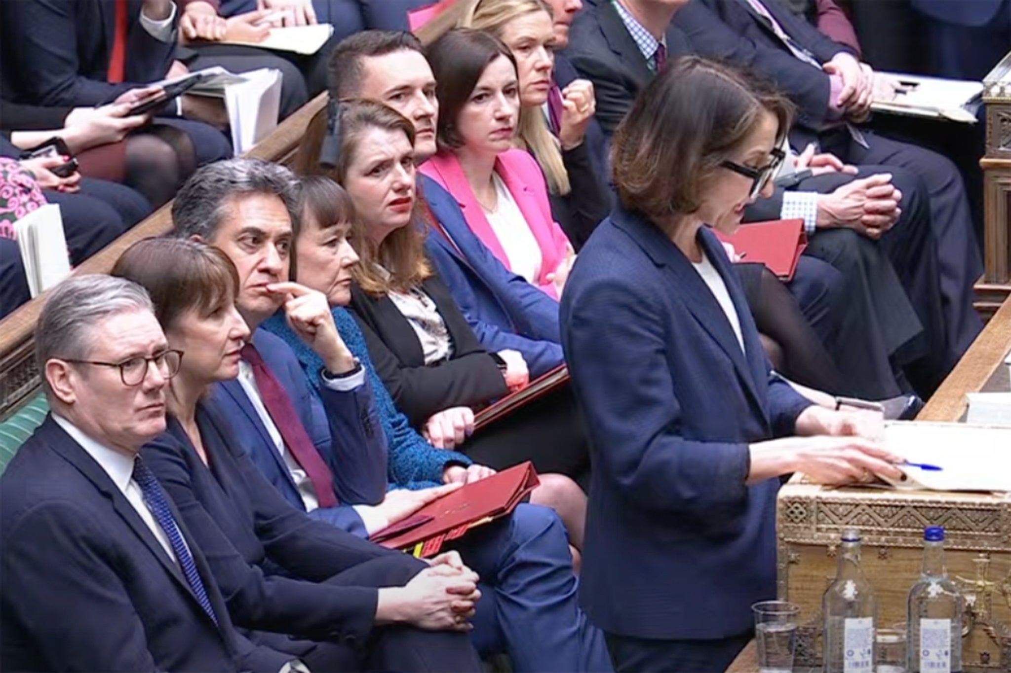 The Tory benches are noticeably empty to listen to Liz Kendall’s speech