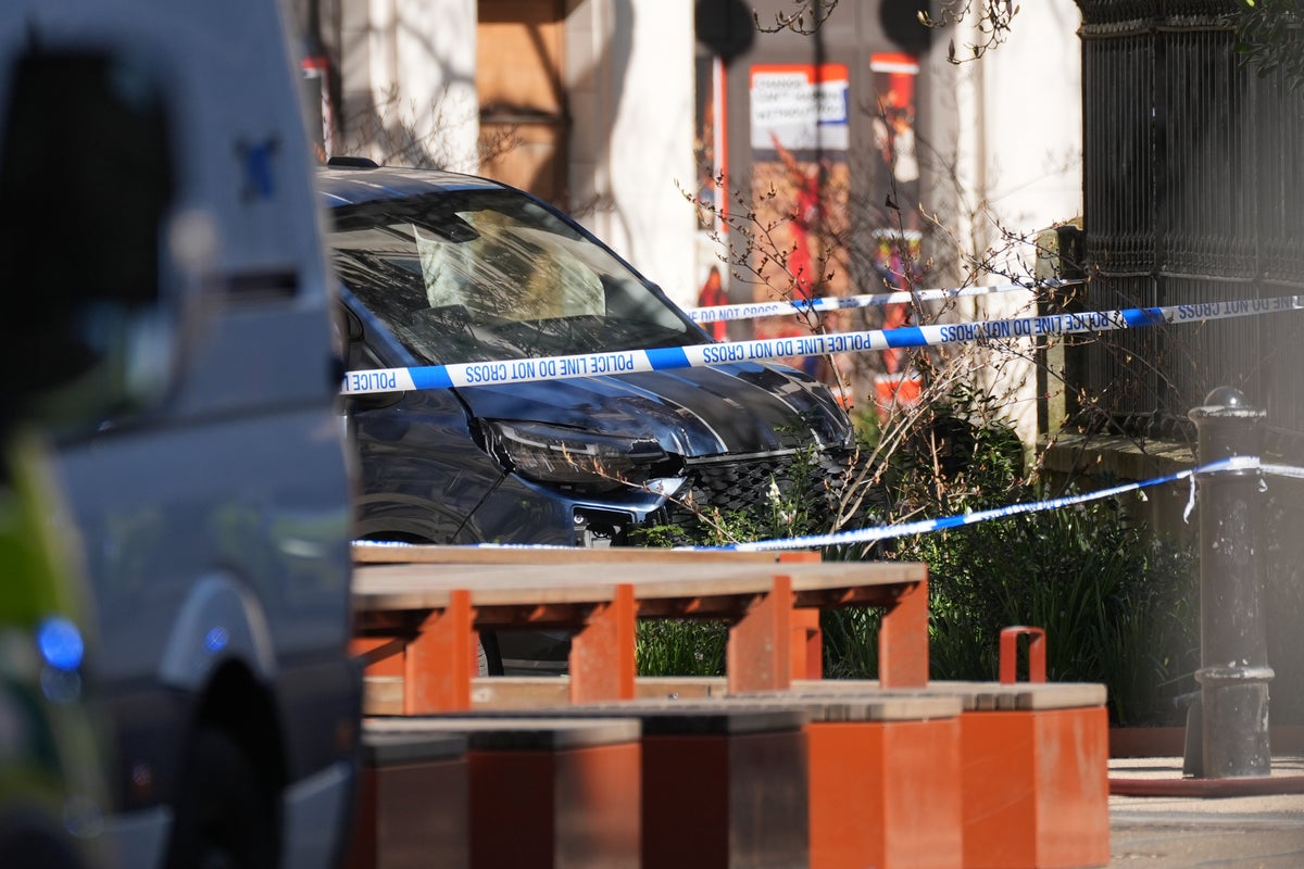 Woman killed as van crashes into group of people in central London Woman killed as van crashes into group of people in central London