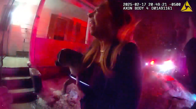 <p>Bodycam footage shows the moment a man was rescued after allegedly been held captive by his stepmother Kimberly Sullivan (pictured) for two decades  </p>