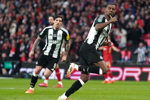 Newcastle United’s Alexander Isak was victim of burglars last April (Owen Humphreys/PA)