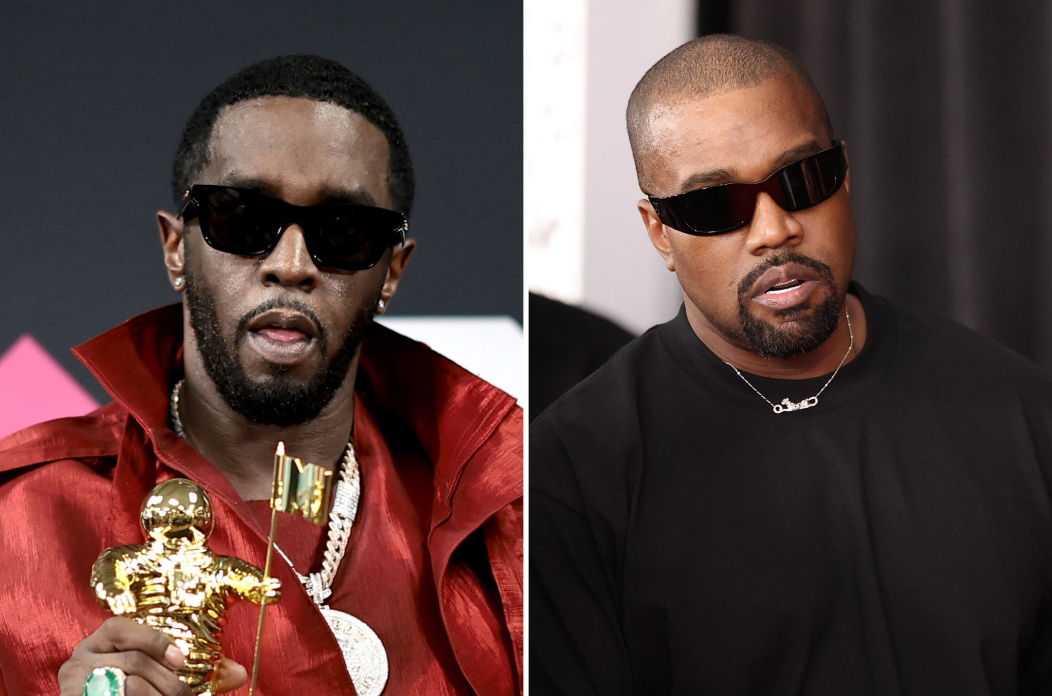 Alleged video footage shows Kanye West on a phone call with Diddy