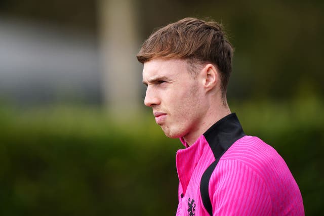 Chelsea forward Cole Palmer was absent as England trained fully for the first time under Thomas Tuchel (Zac Goodwin/PA)