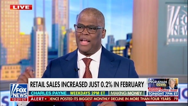 Fox Business anchor Charles Payne complained that it is the media's fault that consumer sentiment is down and stock markets are plunging on economic uncertainty.