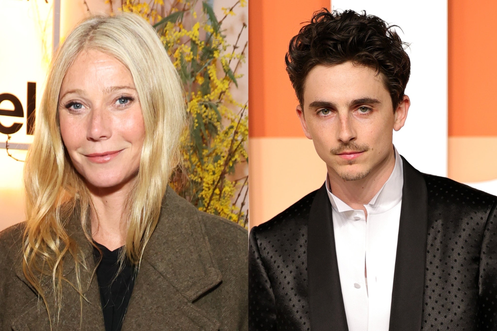 Gwyneth Paltrow was spotted filming a steamy kissing scene with Timothèe Chalamet in October.