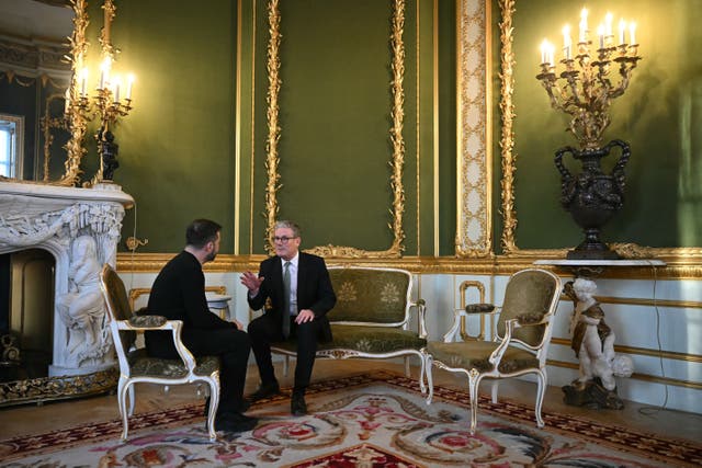 Prime Minister Sir Keir Starmer spoke to Volodymyr Zelensky after the US and Russia agreed steps towards a limited ceasefire (Justin Tallis/PA)