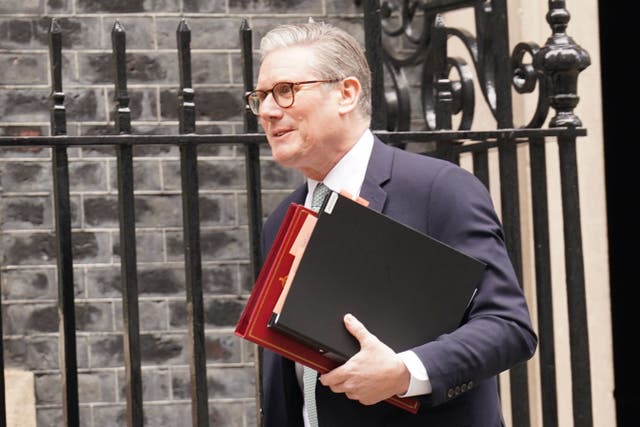 Sir Keir Starmer answered questions in Parliament (Stefan Rousseau/PA)