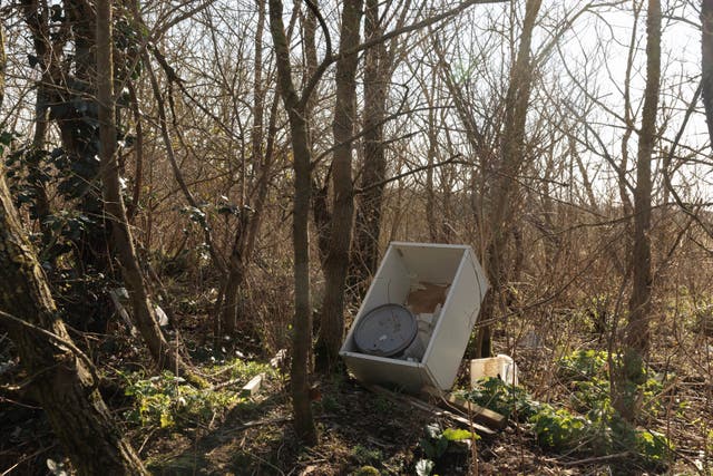 <p>A pile of illegally dumped rubbish in Rainham, east London</p>