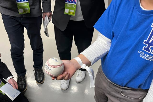 Japan Baseball Ohtani Homer Ball