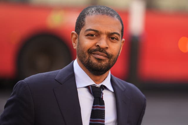Noel Clarke told an actress to look at him while he was exposed, a court has heard (Jordan Pettitt/PA)