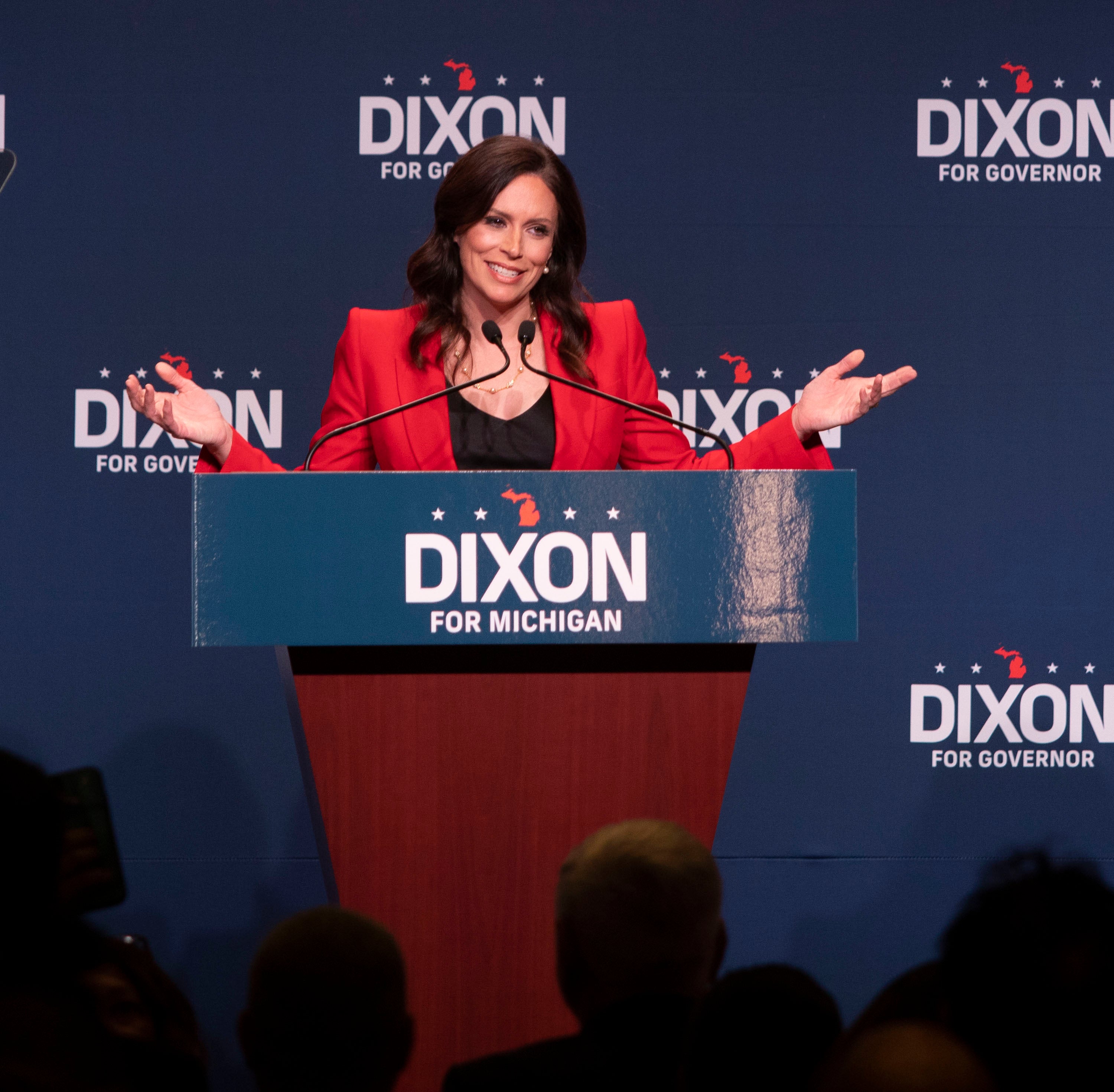 Tudor Dixon has hinted she could make a second run to be Michigan governor after losing to Democratic incumbent Gretchen Whitmer in 2022