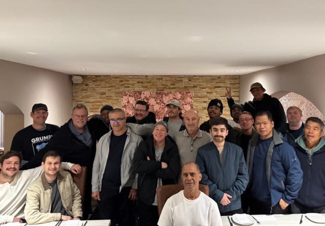 <p>Crowley posted a photo on social media site Instagram showing 19 crew members </p>