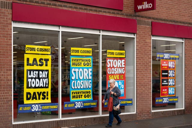 Over 12,000 shops shut their doors in 2024 (Joe Giddens/PA)
