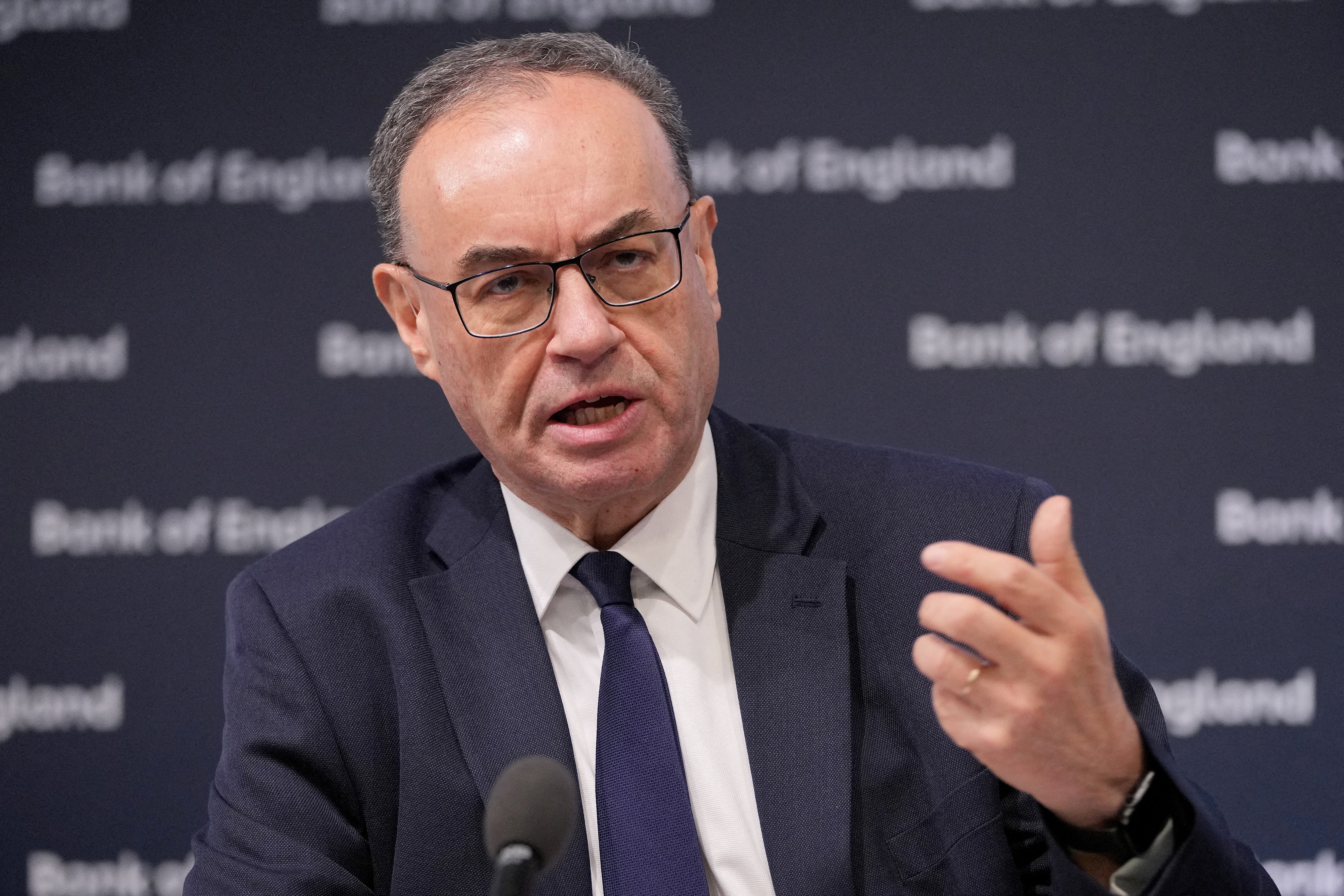 Bank of England’s governor Andrew Bailey said interest rates are on a ‘gradually declining path’