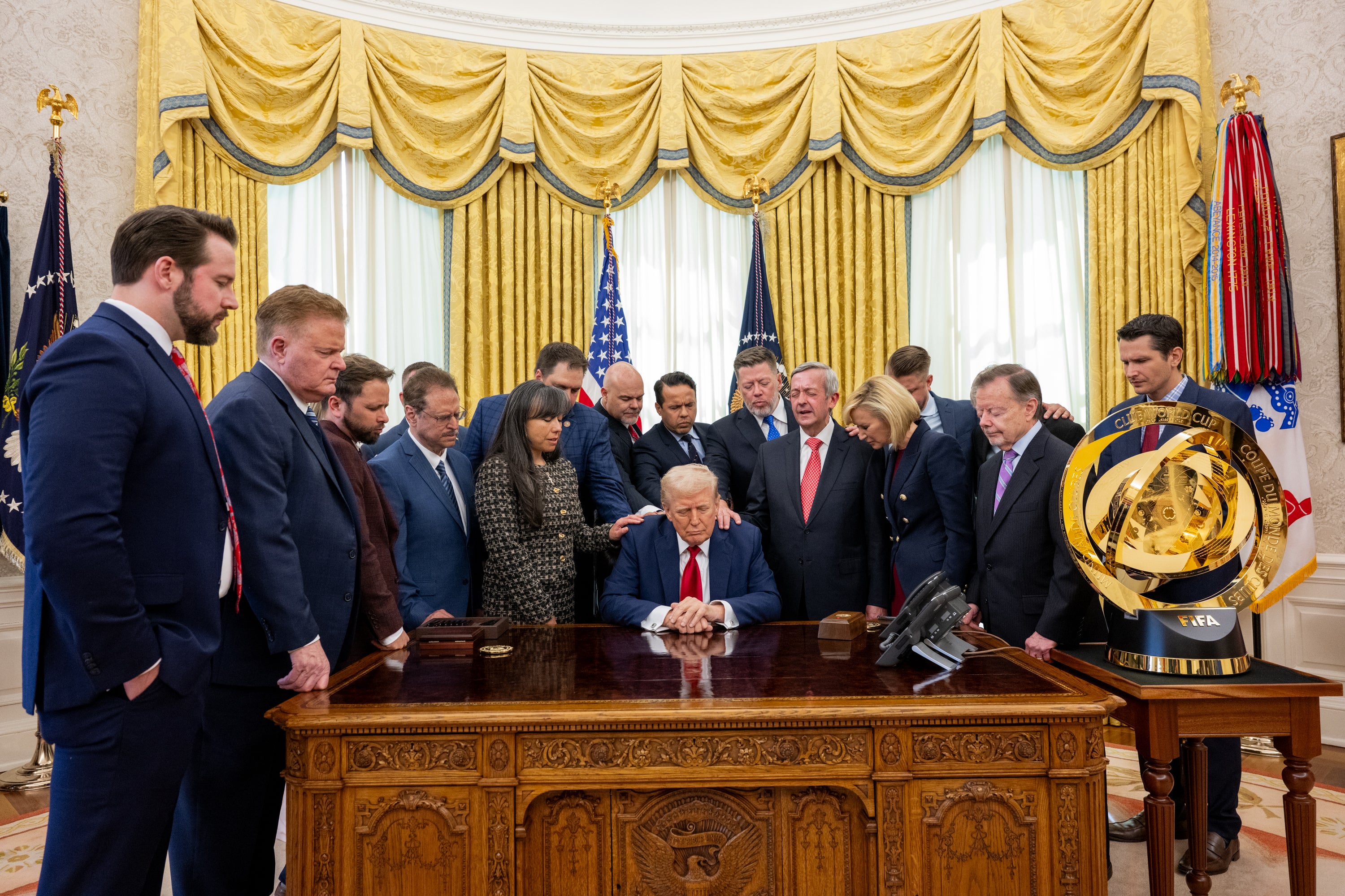 Trump has made promoting religious faith a key part of his agenda and a new policy for federal workers allows staffers to try to proselytize at work