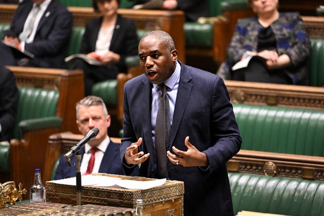 <p>Foreign secretary David Lammy announced a series of measures on Tuesday</p>