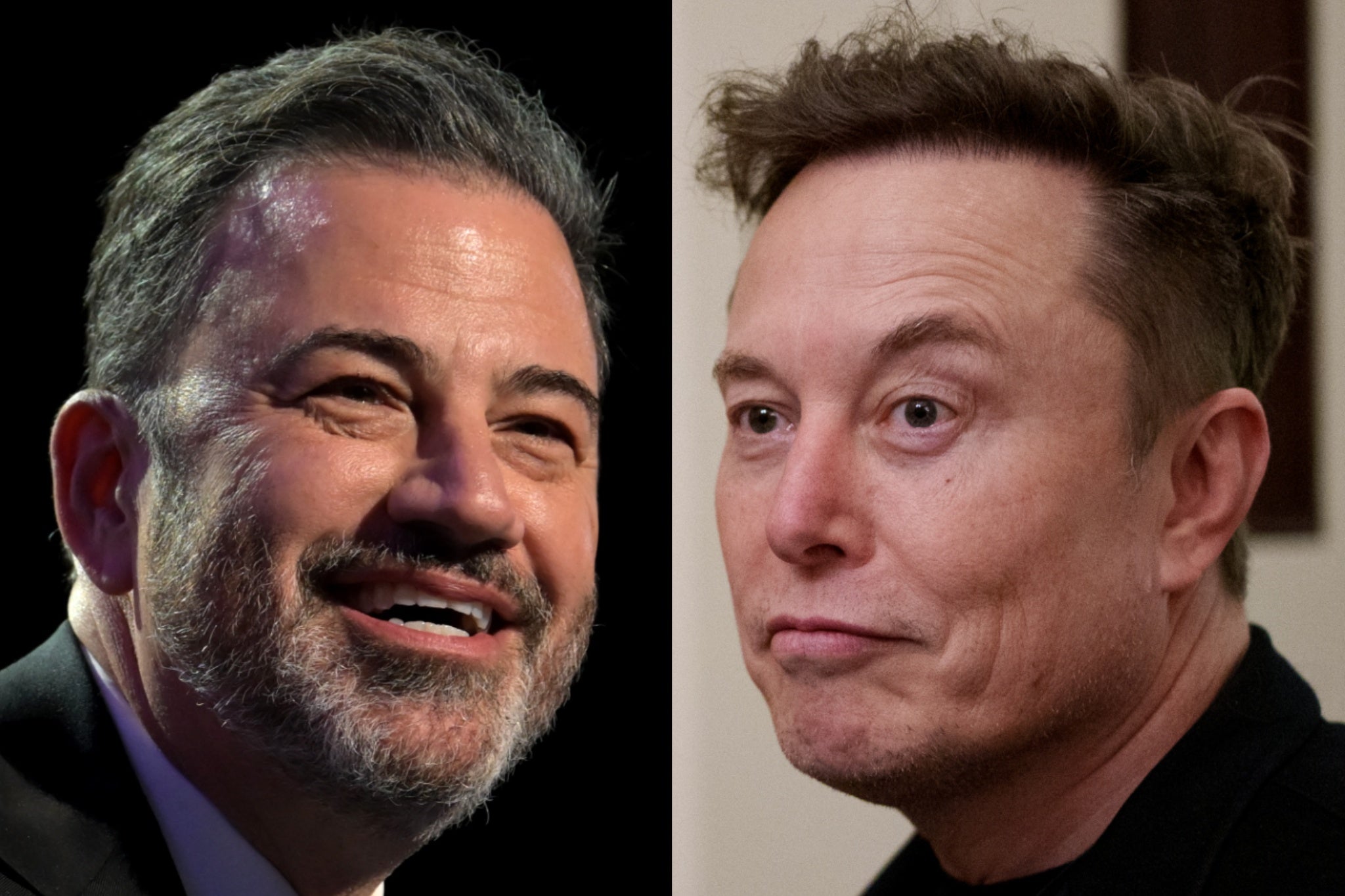 Jimmy Kimmel and Elon Musk