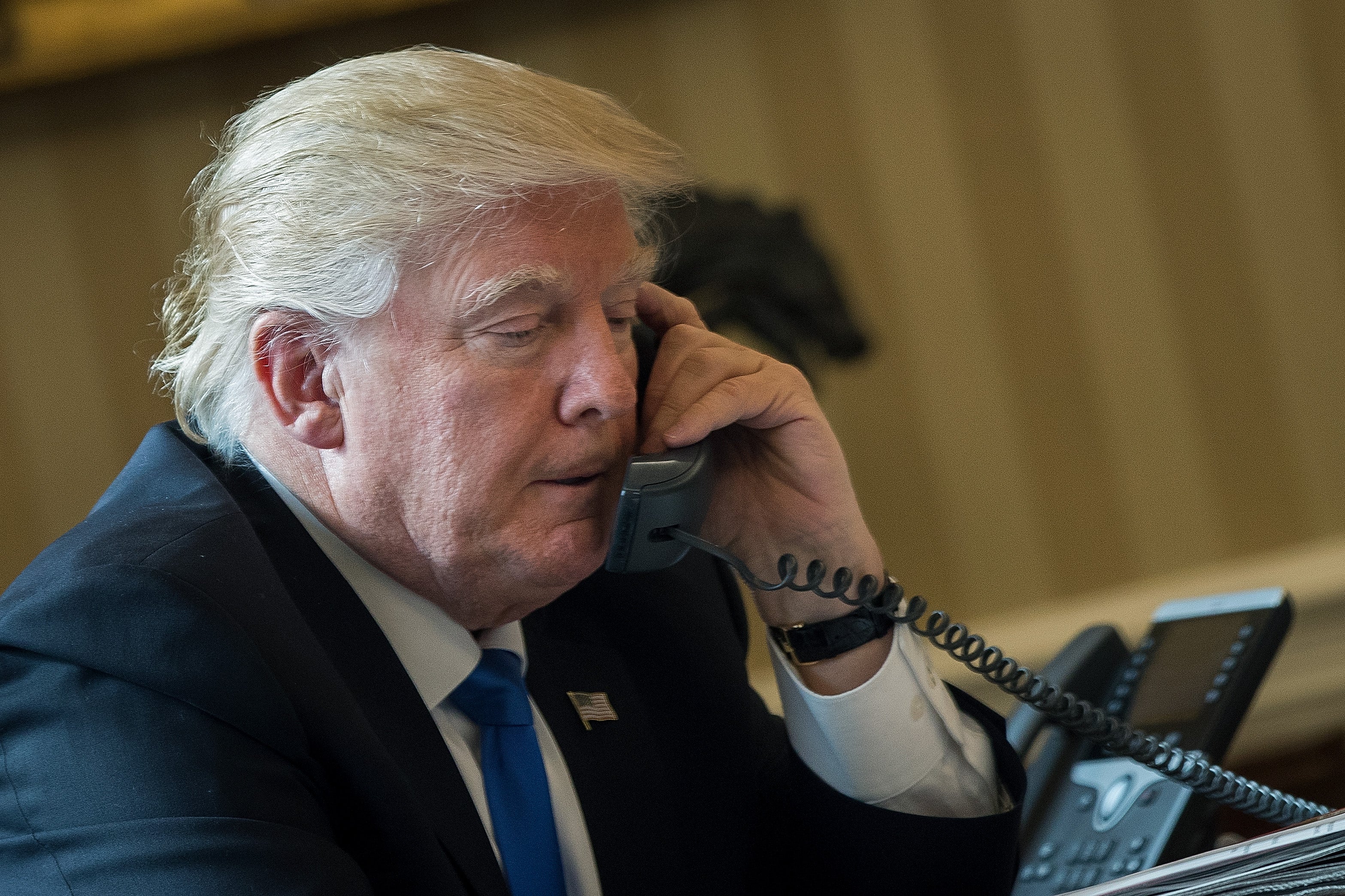 Trump will be holding a series of phone calls, hoping for a “productive” Monday