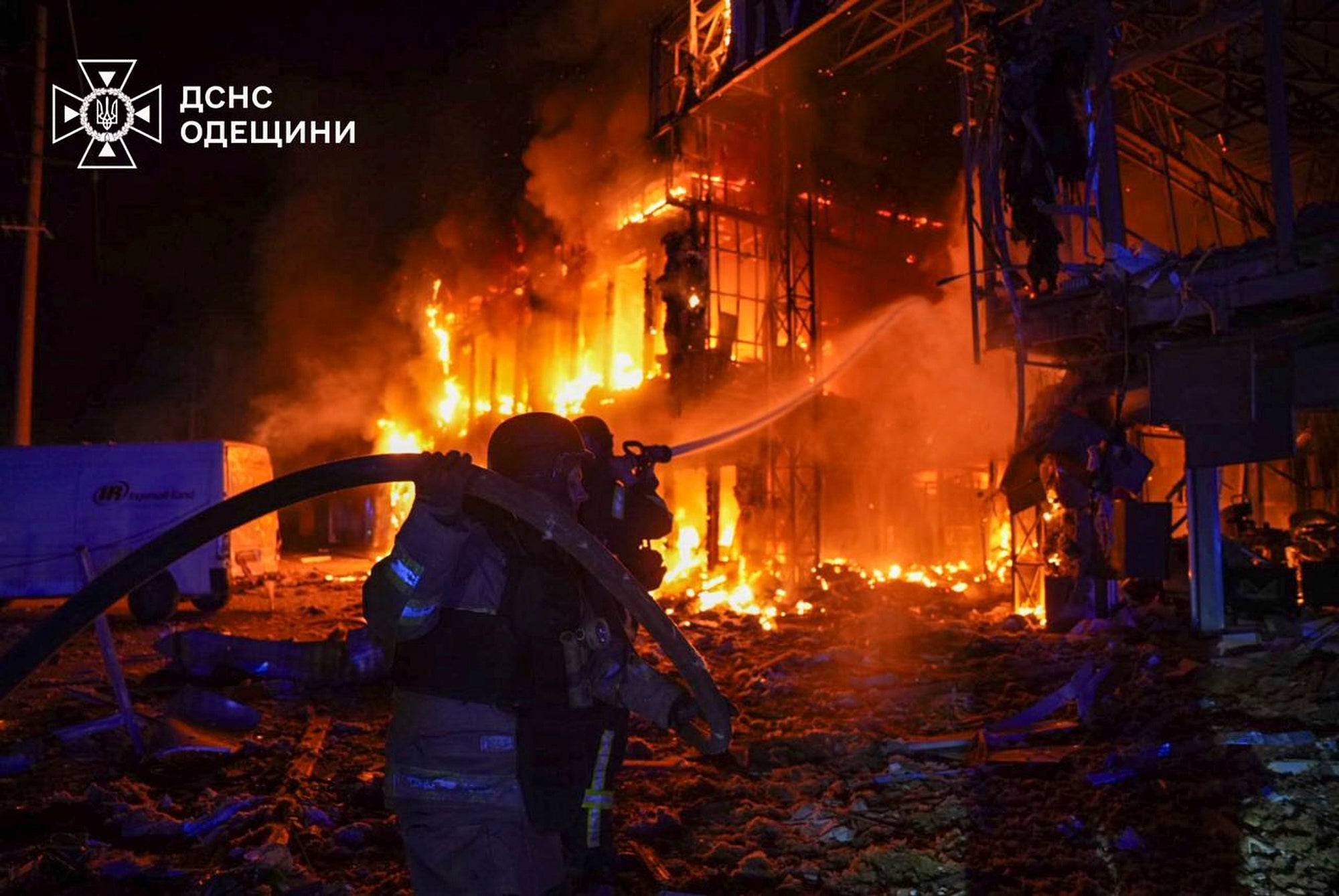 In Ukraine, a mass drone attack launched by Russia on Odesa overnight caused fires in three different parts of the city.