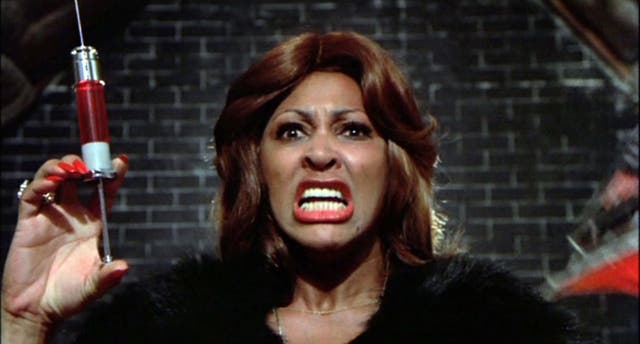 <p>Scream queen: Tina Turner reportedly beat out David Bowie and Mick Jagger to play the film’s Acid Queen</p>