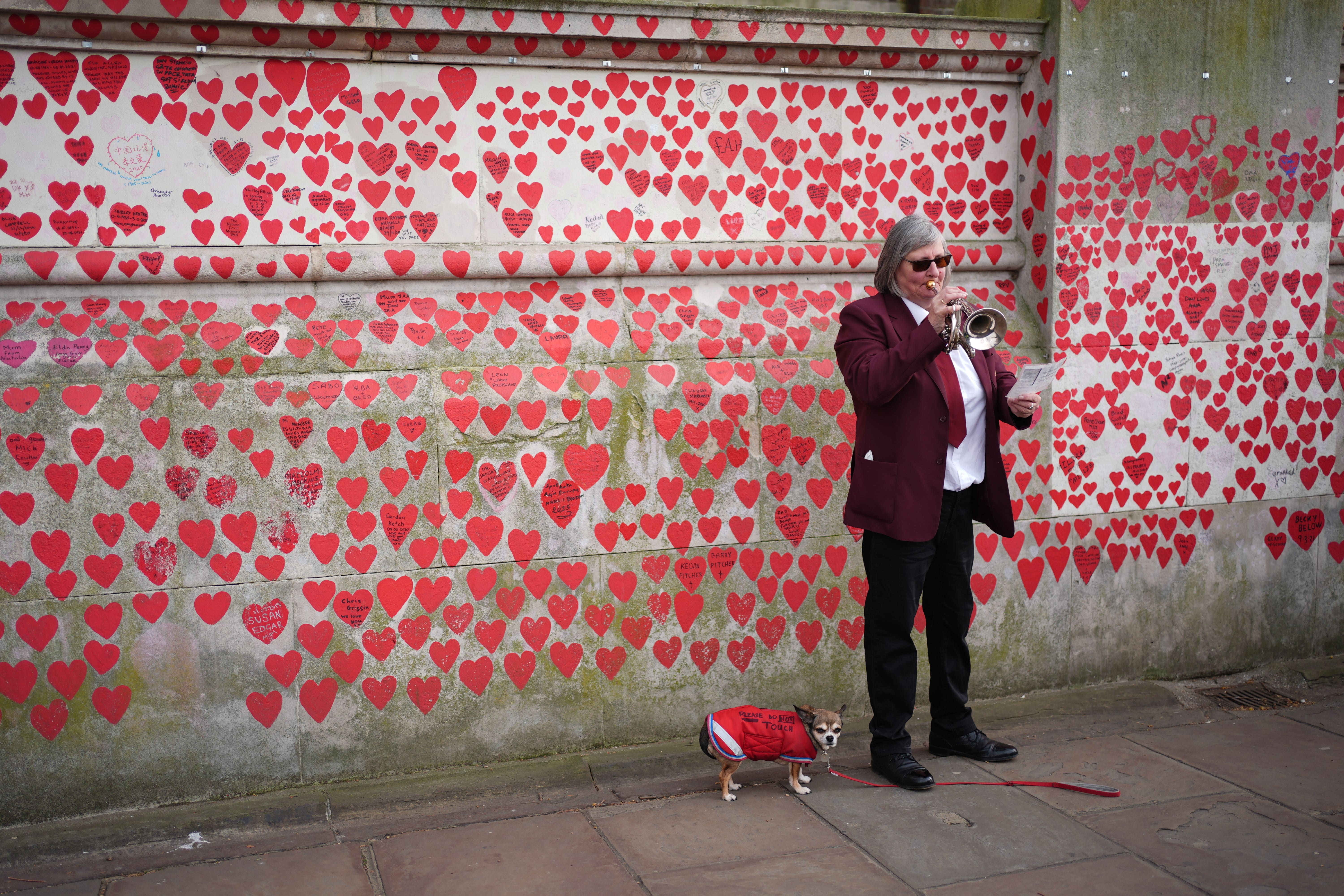 The National Covid Memorial Wall in London was started in 2021 and continues to this day