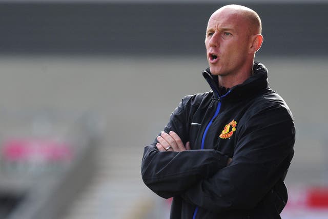 Former Manchester United midfielder Nicky Butt believes the club’s Premier League title ambitions are a long way off (Martin Rickett/PA)