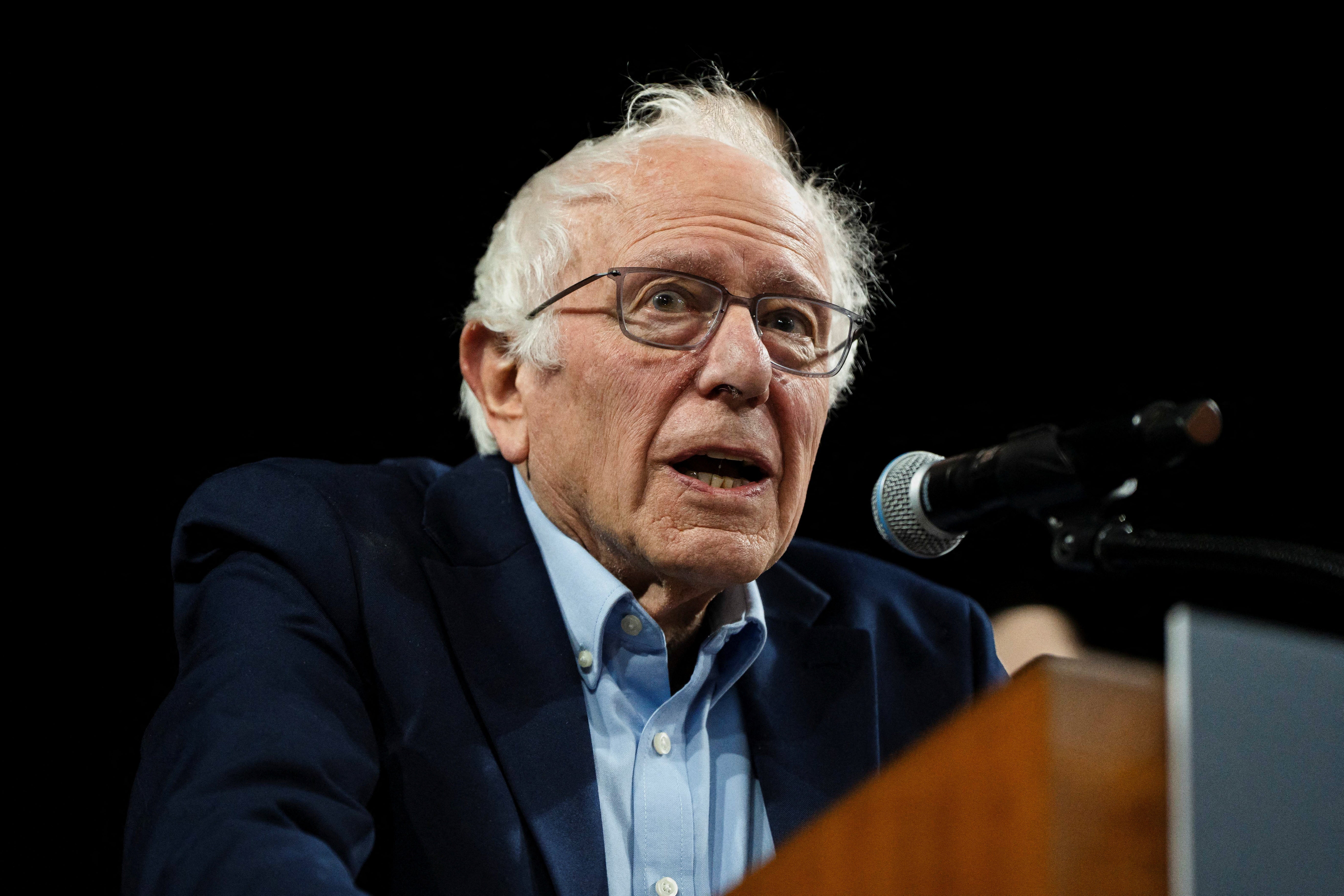 <p>Senator Bernie Sanders has scolded a handful of law firms that have yielded to President Trump</p>