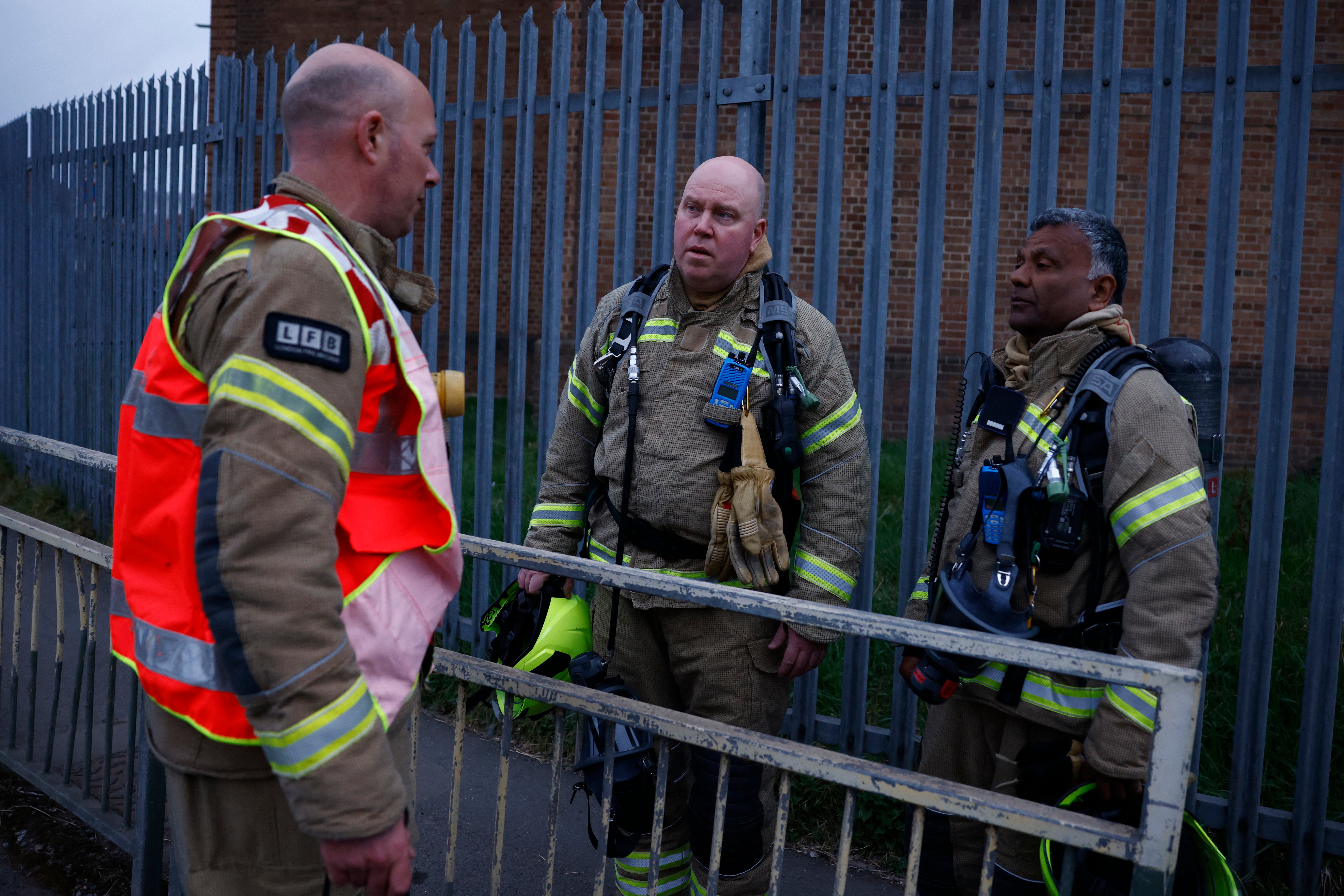 Up to 70 firefighters tackled the inferno throughout the night