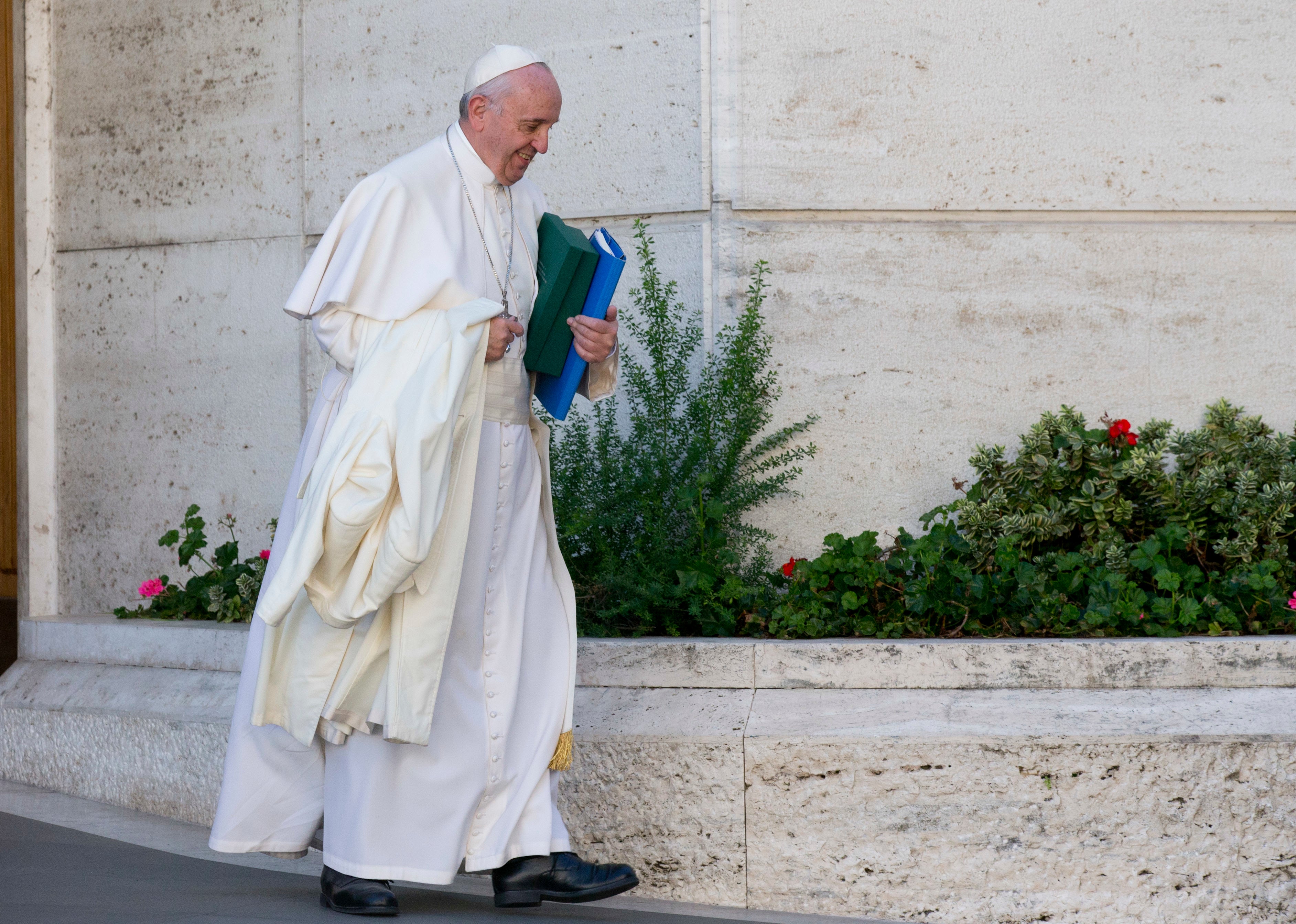 Pope Francis also planned to make his first appearance in more than five weeks on Sunday