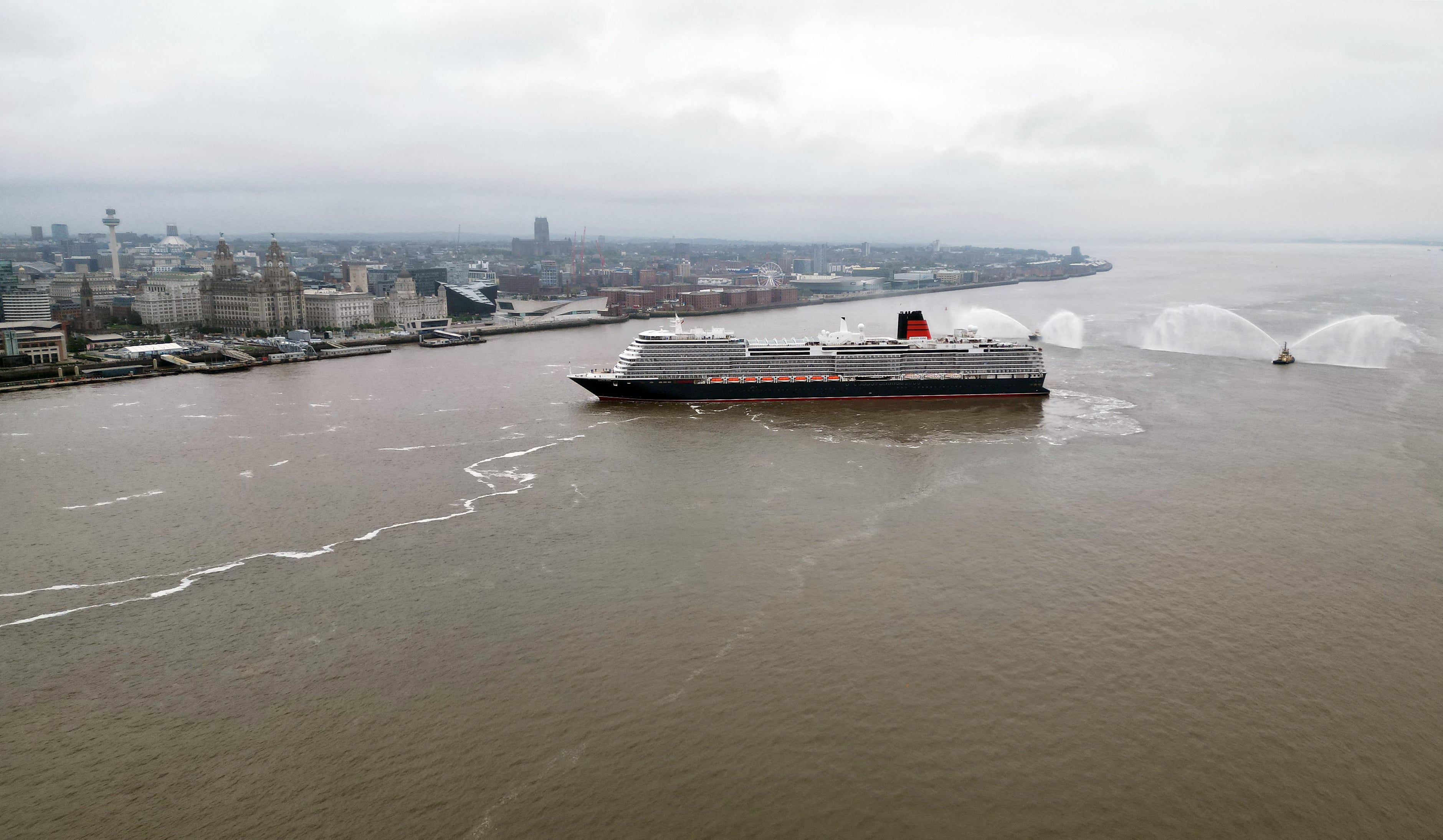 The Cunard Luxury Cruise Liner, "Queen Anne" sails The Mersey in England. Passengers were recently told to stay vigilant as they passed through the Sulu-Celebes Sea in the Philippines