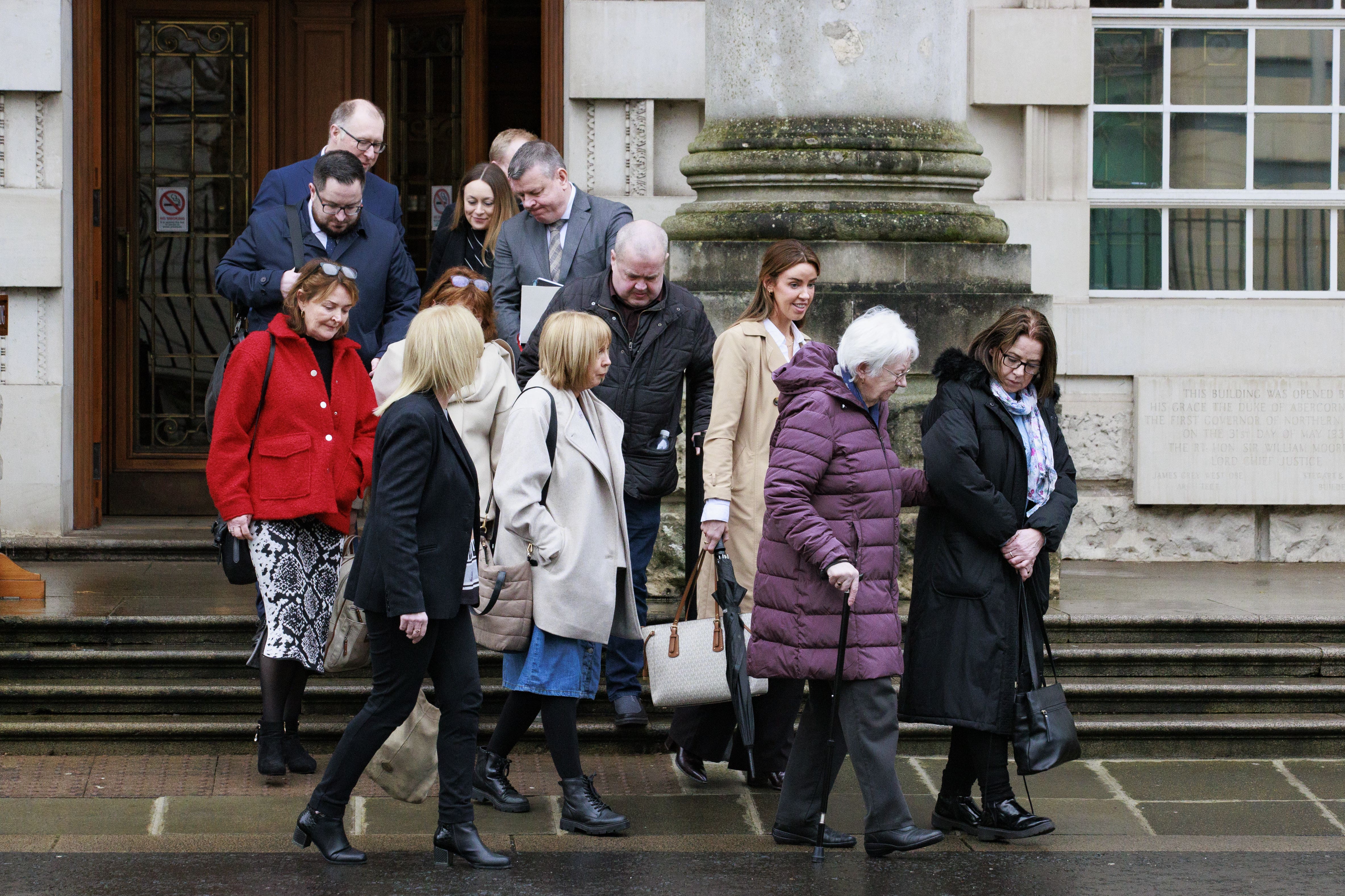 Family members of the Clonoe Four (PA)