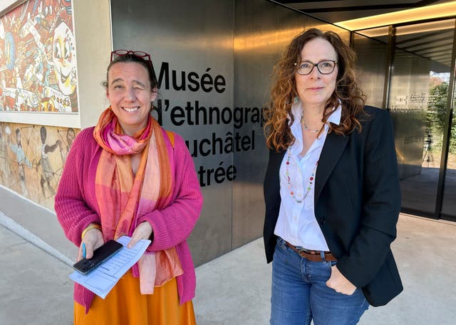 <p>Marianne de Reynier Nevsky, the cultural mediation manager in Neuchatel, left, and town council member Julie Courcier Delafontaine are behind the idea</p>