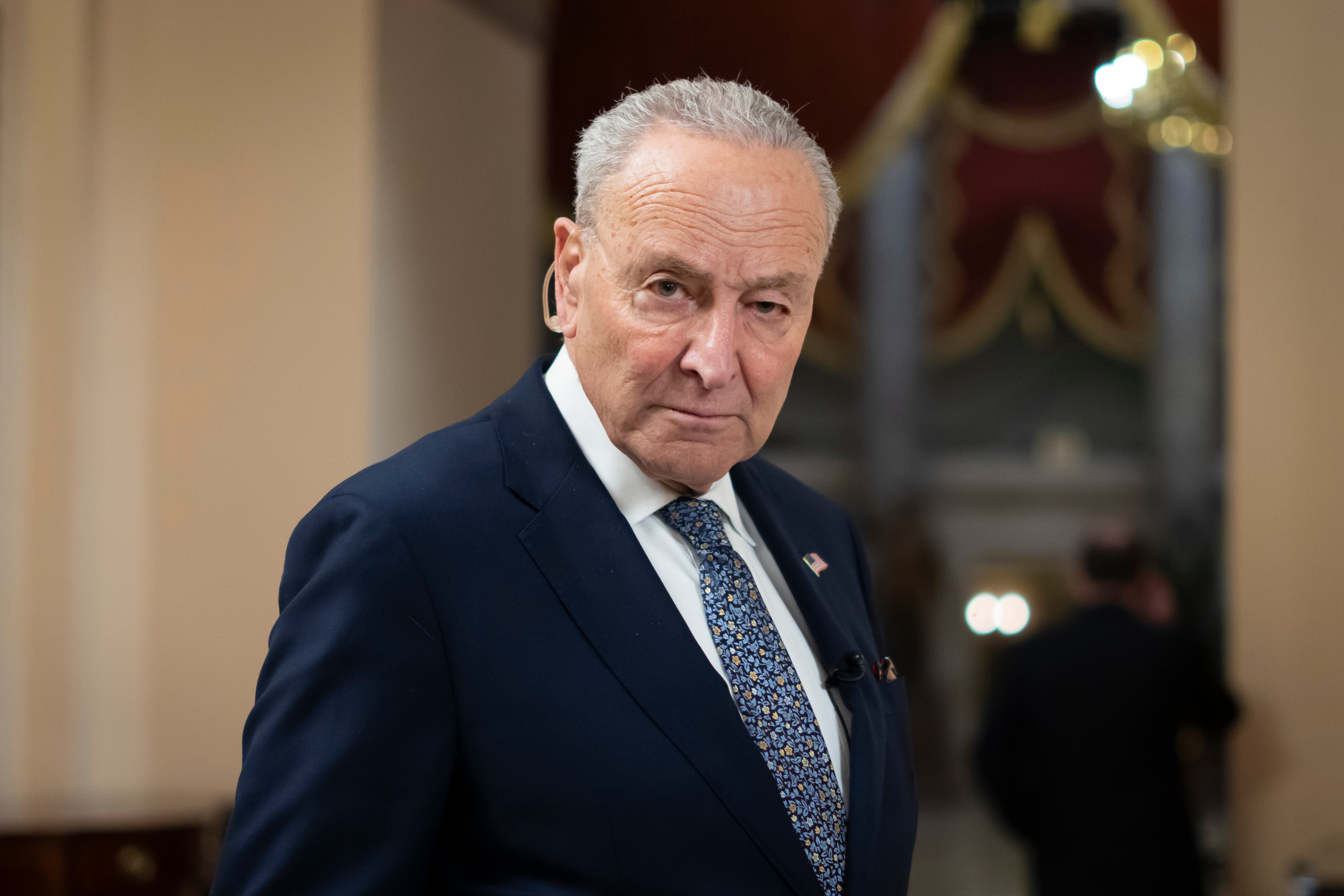 Senate Minority Leader Chuck Schumer said he would not step down from his position despite calls to do so after joining Republicans in voting to break a filibuster on a GOP spending bill.