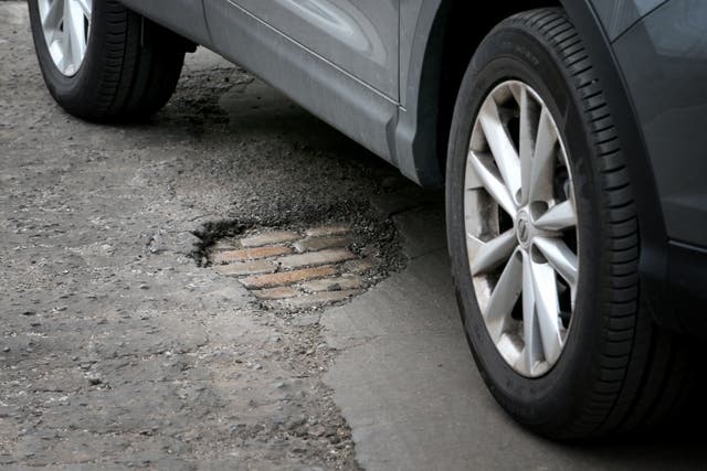 Prime Minister Sir Keir Starmer said councils need to ‘get on with the job’ of fixing potholes (PA)