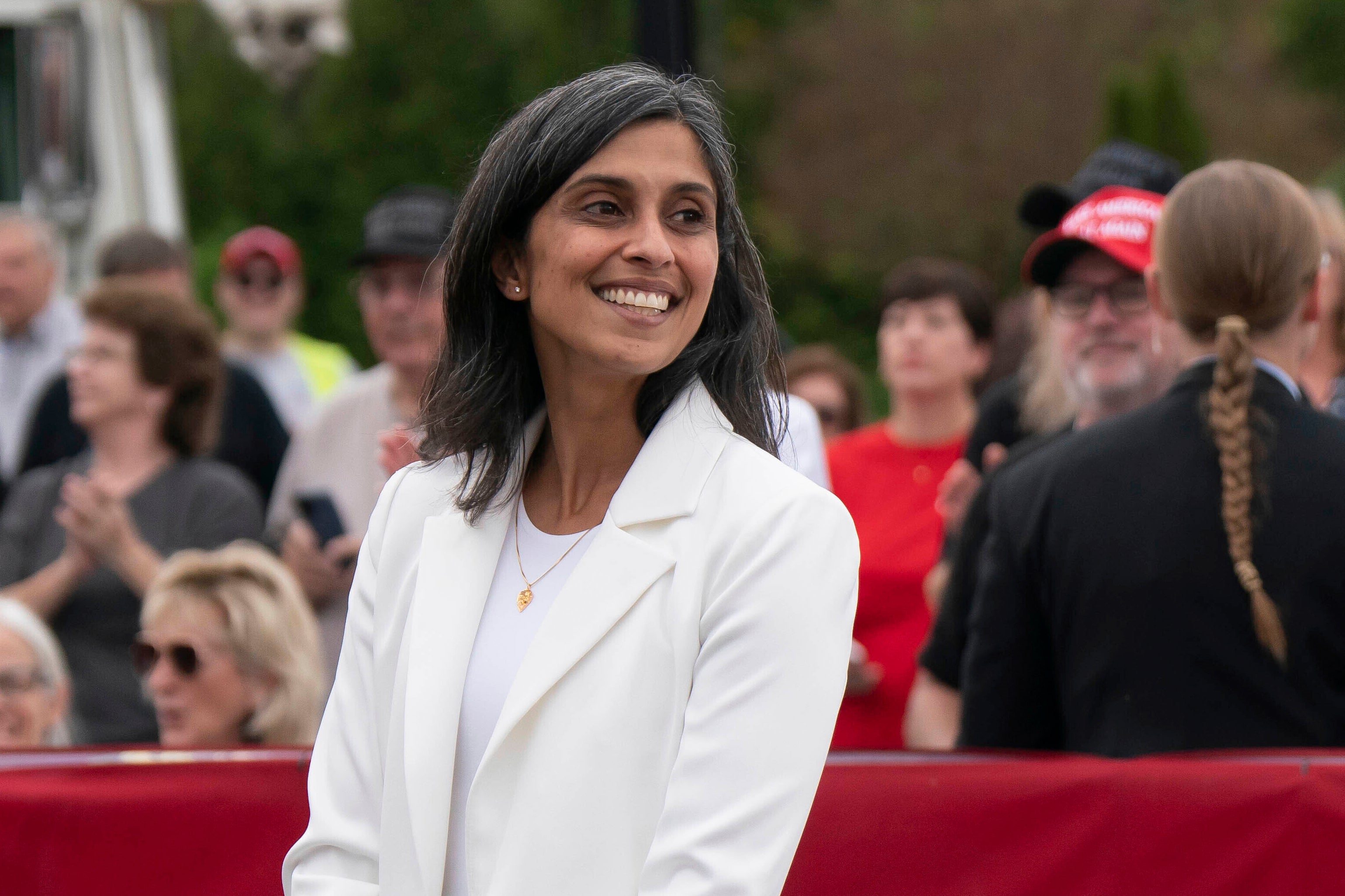 The second lady Ushha Vance visits Greenland this week with her son. The visit follows President Donald Trump's threats to take over the Danish area.