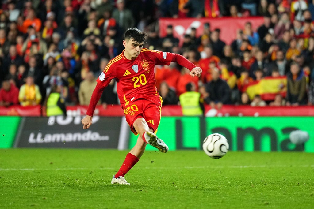 Pedri scored the winning spot-kick for Spain