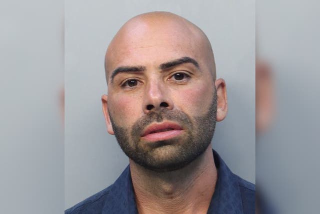 <p>Gene Borrello was arrested in the early hours of Saturday morning and faces stalking and robbery charges </p>