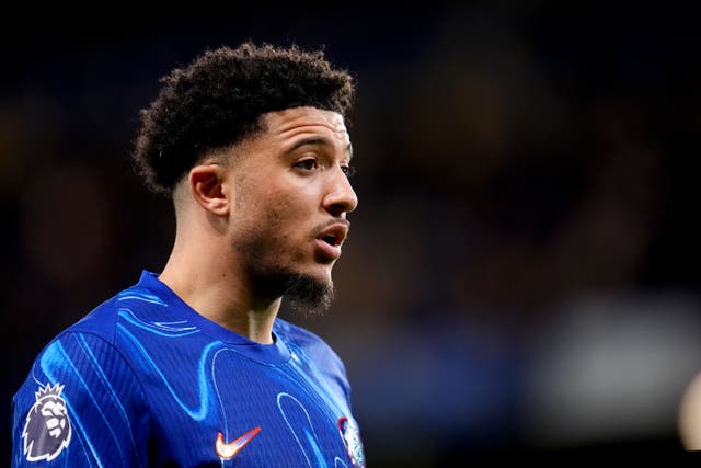 Jadon Sancho is expected to stay at Chelsea next season (John Walton/PA)