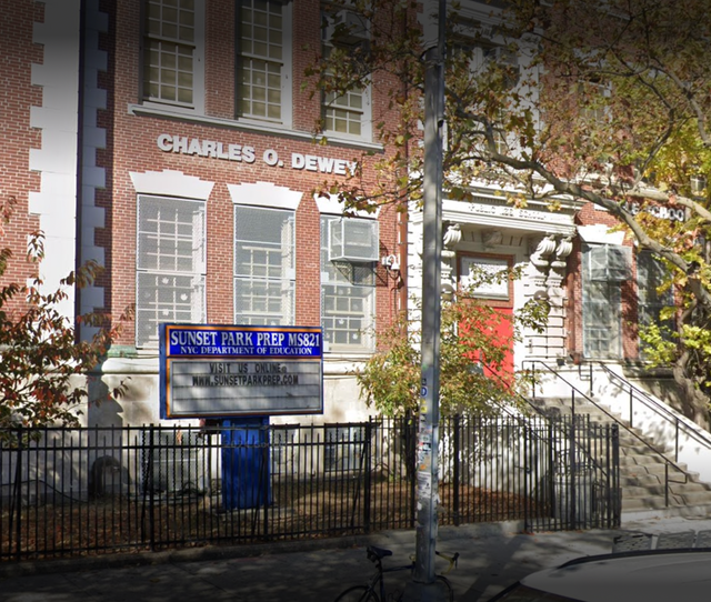 <p>The incident happened on Thursday at Charles O. Dewey Middle School in the Sunset Park neighborhood of Brooklyn </p>