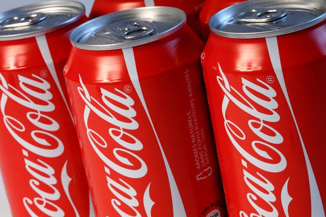 <p>Coca-Cola cans</p>