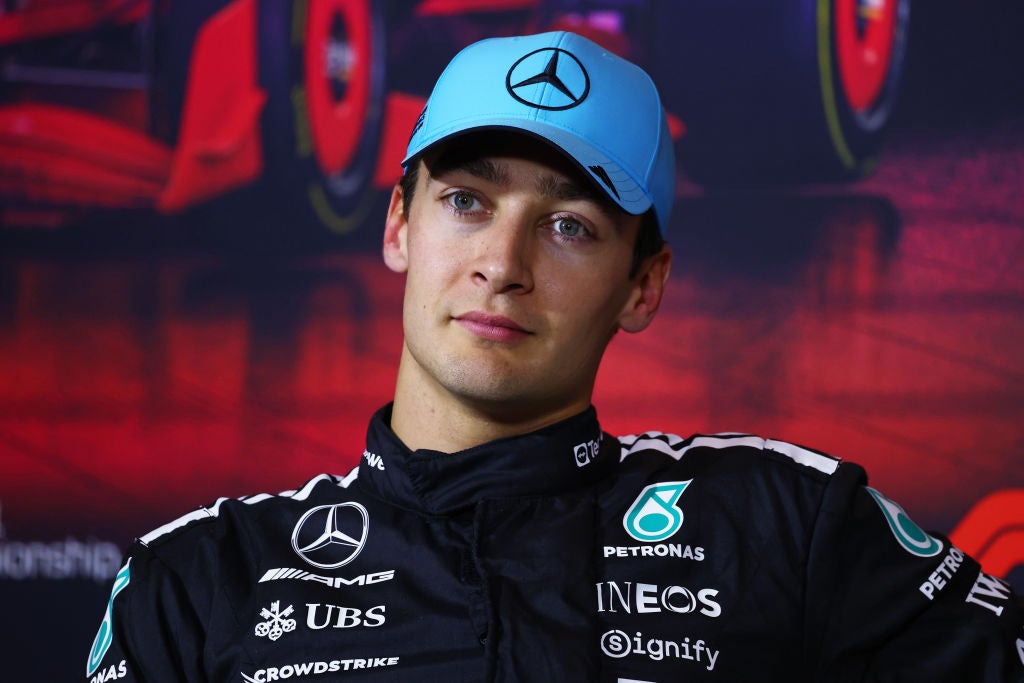 <p>George Russell has secured back-to-back third-place finishes at the start of the 2025 season</p>