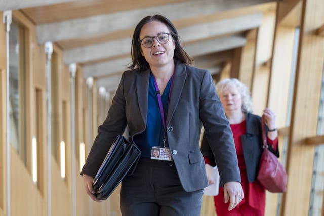 Deputy First Minister Kate Forbes said she is ‘committed to delivering economic growth’ (Jane Barlow/PA)