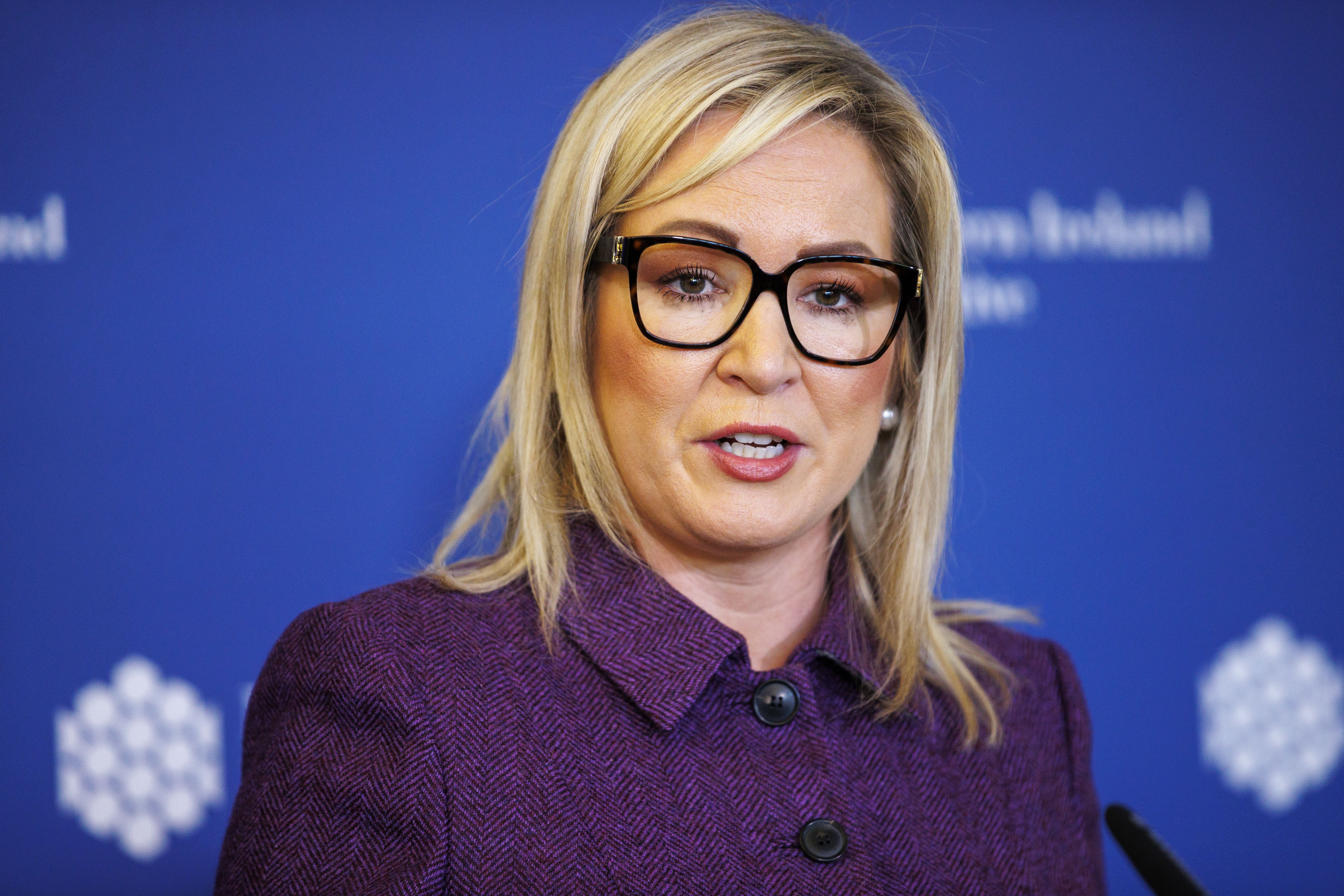 First Minister Michelle O’Neill has criticised additional spending on defence from the UK Government (Liam McBurney/PA)
