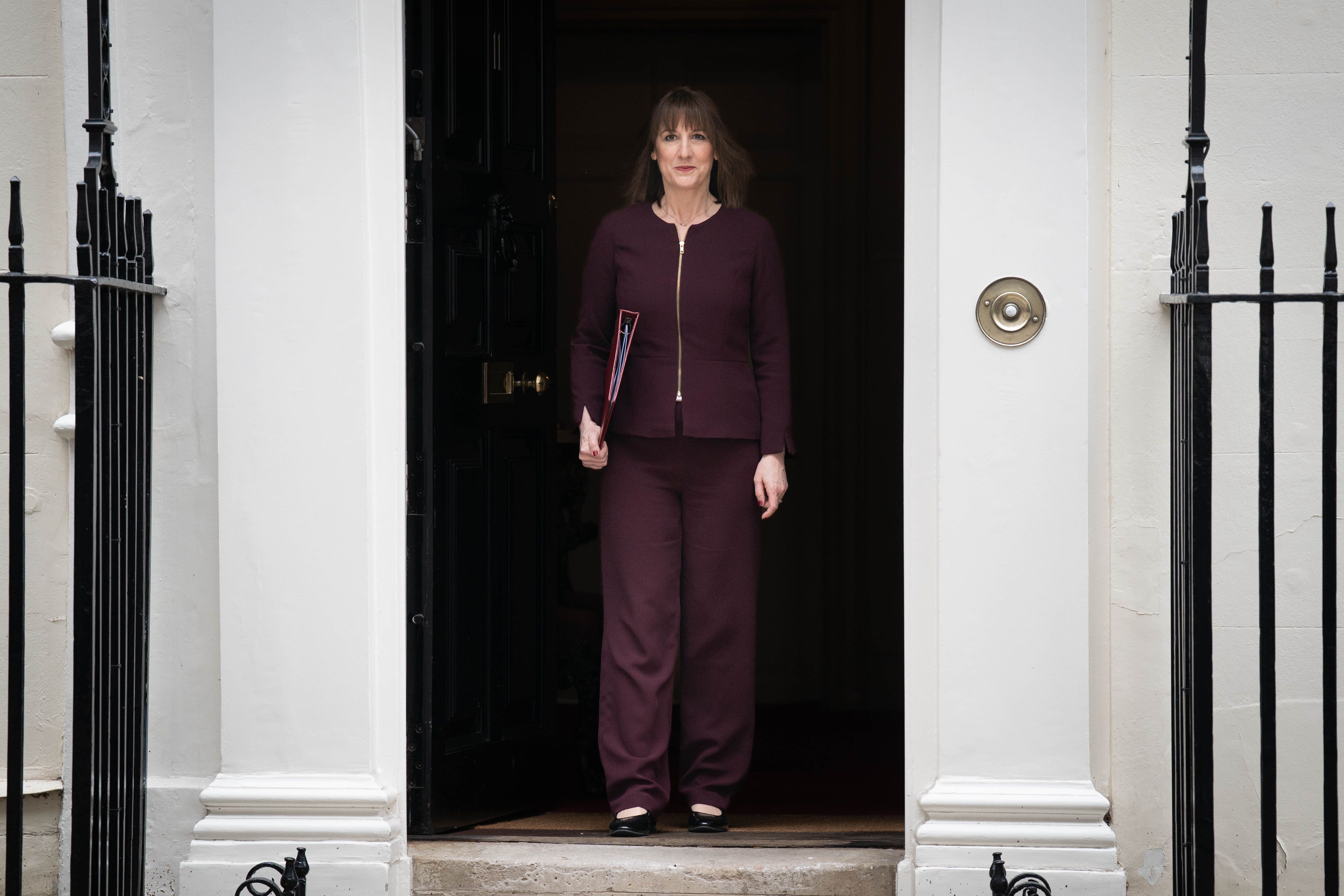Chancellor of the Exchequer Rachel Reeves leaving 11 Downing Street (PA)