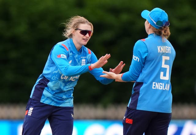 <p>Charlie Dean (left) couldn’t believe that Heather Knight (right) was sacked as England captain</p>